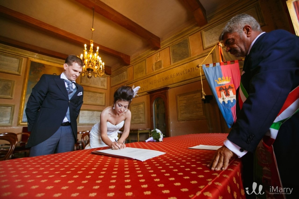 Официальная регистрация брака в Риме