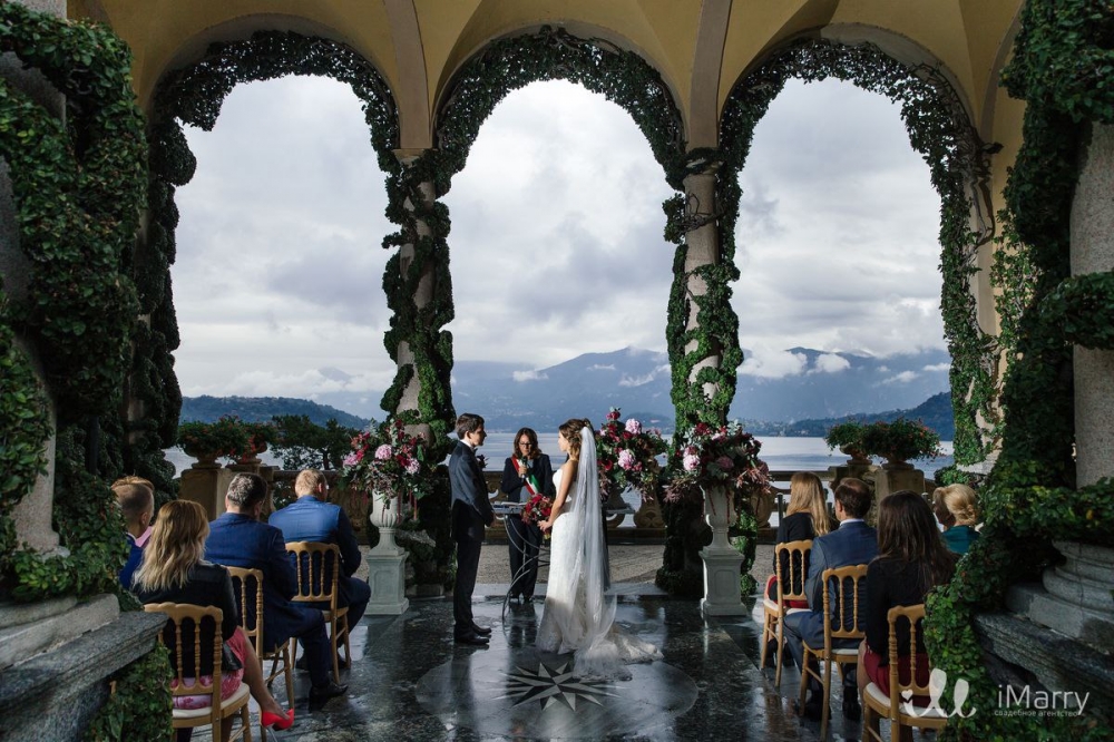 Романтическая свадьба на озере Комо (Италия)